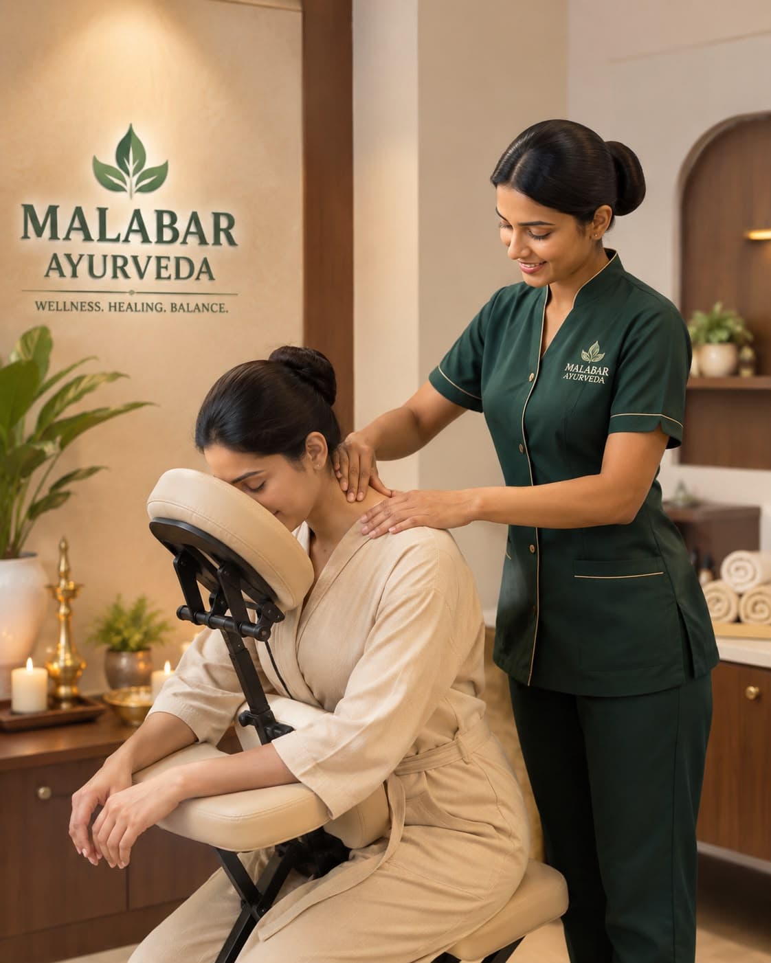 A clinician reviewing information with a patient during a modern consultation